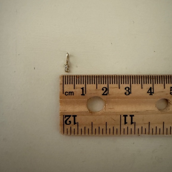 Catbird Diamond Tiniest "T” Charm - Picture 4 of 4